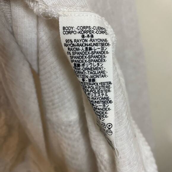 Free People We The Free Catalina Thermal V Neck Sweater Size Large Casual - Picture 6 of 9